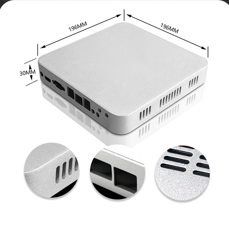 Custom Aluminum Electronic Enclosure for Mini PC / TV Set-Top Box Custom Aluminum Electronic Enclosure for Mini PC / TV Set-Top Box