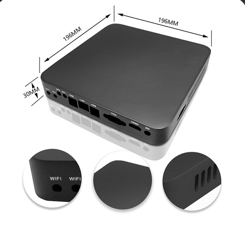 Custom Aluminum Electronic Enclosure for Mini PC / TV Set-Top Box Custom Aluminum Electronic Enclosure for Mini PC / TV Set-Top Box