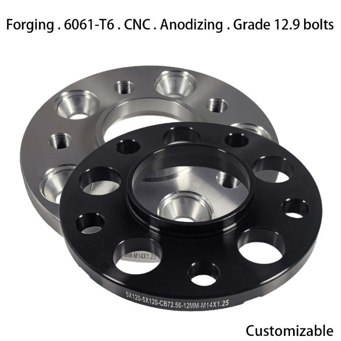 forged aluminum wheel spacer adapter for automotive tuning & performance upgrades forged aluminum wheel spacer adapter for automotive tuning & performance upgrades